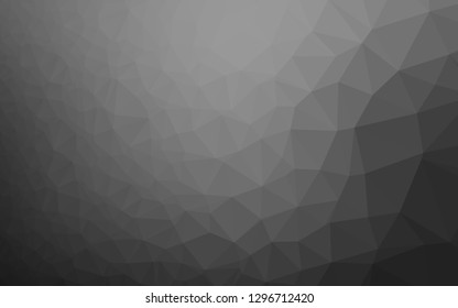 Dark Silver, Gray vector abstract polygonal layout. Shining colored illustration in a Brand new style. Textured pattern for background.