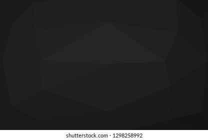 Dark Silver, Gray vector abstract mosaic background. Creative illustration in halftone style with gradient. Template for your brand book.