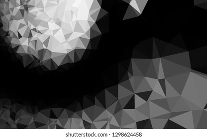 Dark Silver, Gray vector abstract mosaic pattern. Glitter abstract illustration with an elegant design. Completely new design for your business.