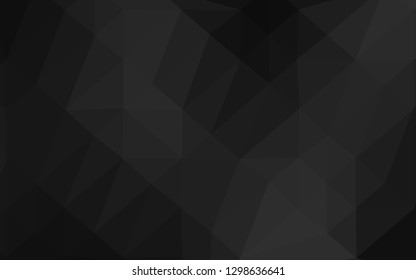Dark Silver, Gray vector abstract polygonal layout. Shining colored illustration in a Brand new style. Completely new template for your business design.