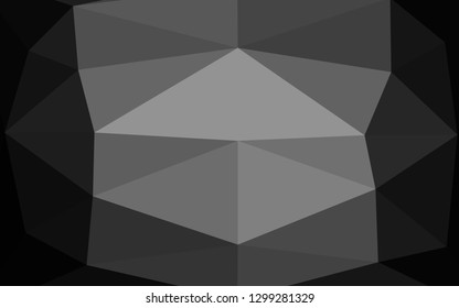 Dark Silver, Gray vector abstract mosaic background. Shining colored illustration in a Brand new style. Brand new design for your business.