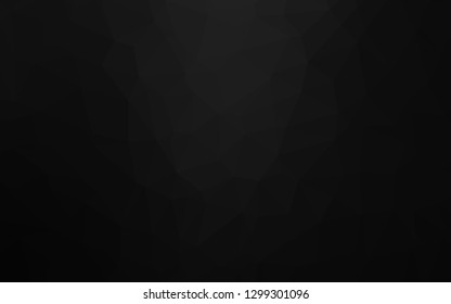 Dark Silver, Gray vector abstract mosaic background. Creative illustration in halftone style with gradient. Template for your brand book.