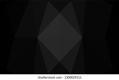 Dark Silver, Gray vector abstract polygonal cover. Shining colored illustration in a Brand new style. Brand new style for your business design.