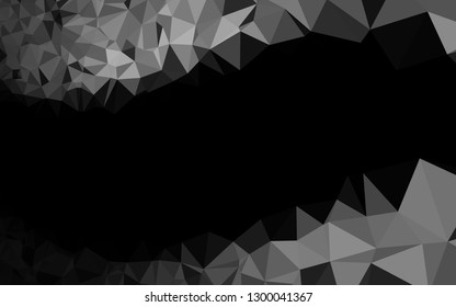 Dark Silver, Gray vector abstract polygonal cover. Colorful abstract illustration with gradient. Completely new template for your business design.