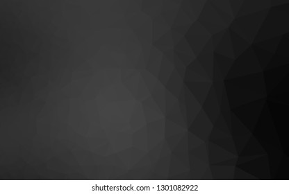 Dark Silver, Gray vector abstract mosaic backdrop. Glitter abstract illustration with an elegant design. Completely new design for your business.