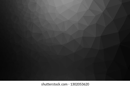 Dark Silver, Gray vector abstract polygonal cover. Shining colored illustration in a Brand new style. Textured pattern for background.