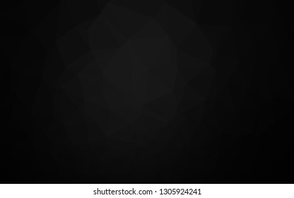 Dark Silver, Gray vector abstract polygonal layout. An elegant bright illustration with gradient. New texture for your design.