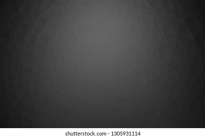 Dark Silver, Gray vector abstract mosaic background. A vague abstract illustration with gradient. Textured pattern for background.