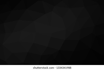 Dark Silver, Gray vector abstract mosaic pattern. A vague abstract illustration with gradient. New texture for your design.