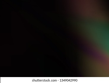 Dark Silver, Gray vector abstract blurred template. Modern geometrical abstract illustration with gradient. A completely new design for your business.