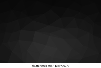 Dark Silver, Gray vector abstract polygonal cover. Colorful illustration in abstract style with gradient. Completely new design for your business.