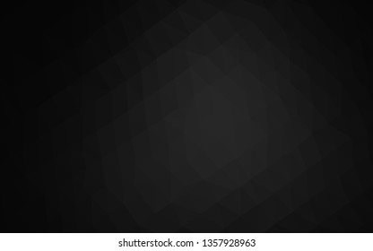 Dark Silver, Gray vector abstract polygonal texture. Colorful abstract illustration with gradient. Brand new style for your business design.