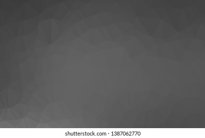 Dark Silver, Gray vector abstract polygonal texture. Colorful illustration in abstract style with gradient. Completely new design for your business.