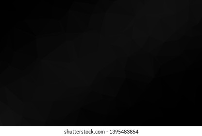 Dark Silver, Gray vector abstract mosaic background. Creative illustration in halftone style with gradient. Textured pattern for background.