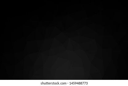 Dark Silver, Gray vector abstract polygonal texture. Colorful illustration in abstract style with gradient. Completely new design for your business.