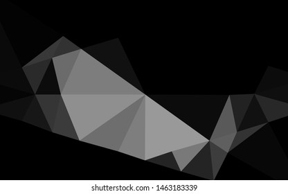 Dark Silver, Gray vector abstract polygonal layout. A completely new color illustration in a vague style. The template can be used as a background for cell phones.