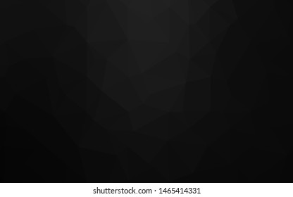 Dark Silver, Gray vector abstract polygonal texture. Colorful abstract illustration with gradient. Template for your brand book.