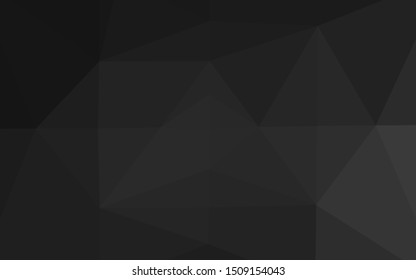Dark Silver, Gray vector abstract polygonal texture. Brand new colorful illustration in with gradient. Template for your brand book.