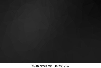 Dark Silver, Gray vector abstract mosaic backdrop. Modern geometrical abstract illustration with gradient. Template for your brand book.