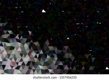 Dark Silver, Gray vector abstract polygonal cover. A completely new color illustration in a vague style. Brand new design for your business.