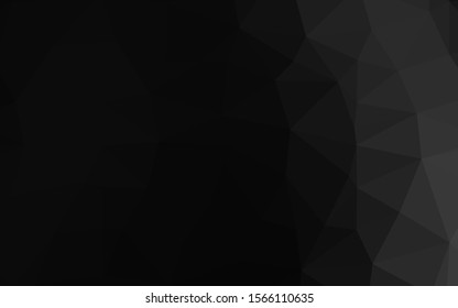 Dark Silver, Gray vector abstract polygonal cover. A completely new color illustration in a vague style. Completely new template for your business design.