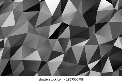 Dark Silver, Gray vector abstract mosaic background. Glitter abstract illustration with an elegant design. Elegant pattern for a brand book.