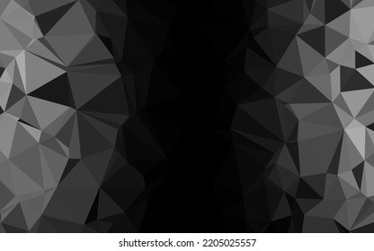 Dark Silver, Gray vector abstract mosaic backdrop. A completely new color illustration in a vague style. Completely new template for your business design.