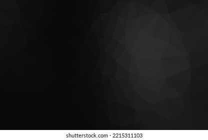 Dark Silver, Gray vector abstract polygonal cover. Modern geometrical abstract illustration with gradient. Elegant pattern for a brand book.