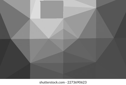 Dark Silver, Gray vector abstract mosaic backdrop. Creative illustration in halftone style with gradient. Completely new template for your business design.
