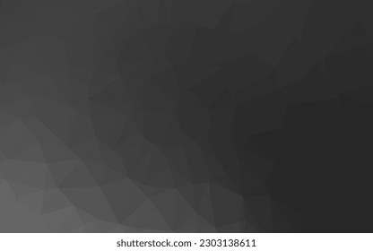 Dark Silver, Gray vector abstract mosaic background. Geometric illustration in Origami style with gradient. Brand new design for your business.