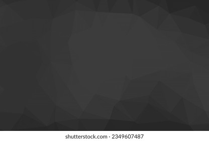 Dark Silver, Gray vector abstract mosaic pattern. Brand new colorful illustration in with gradient. The best triangular design for your business.