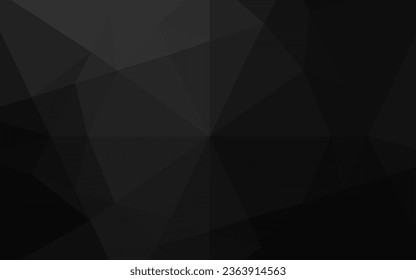 Dark Silver, Gray vector abstract mosaic backdrop. Colorful illustration in abstract style with gradient. A completely new template for your business design.