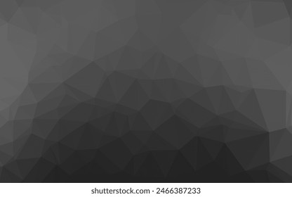 Dark Silver, Gray vector abstract mosaic backdrop. Creative illustration in halftone style with gradient. Elegant pattern for a brand book.