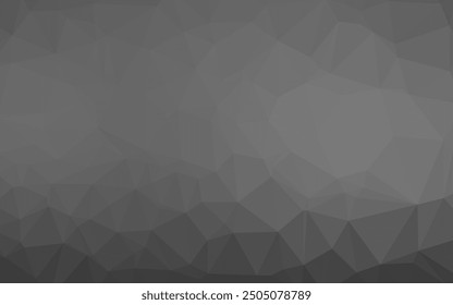 Dark Silver, Gray vector abstract polygonal cover. An elegant bright illustration with gradient. Template for a cell phone background.