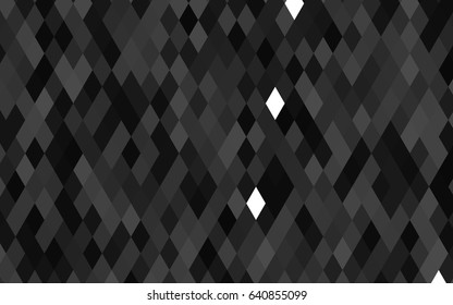 Dark Silver, Gray vector abstract mosaic background. Creative illustration in halftone style with gradient. Brand-new style for your business design.