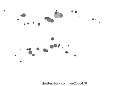 Dark Silver, Gray vector abstract pattern with circles. Geometry template for your business design. Background with colored spheres.