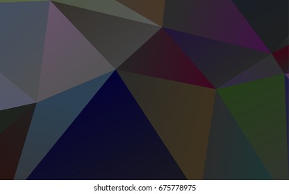 Dark Silver, Gray vector abstract polygonal pattern. Modern geometrical abstract illustration with gradient. A new texture for your design.