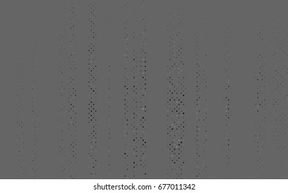 Dark Silver, Gray vector abstract pattern with circles. Geometry template for your business design. Background with colored spheres.