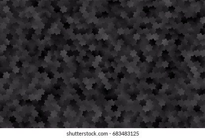 Dark Silver, Gray vector abstract textured polygonal background. Brand-new blurry hexagonal design. Pattern can be used for background.