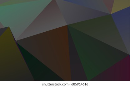 Dark Silver, Gray vector abstract mosaic template. Shining colored illustration in a brand-new style. Brand-new style for your business design.