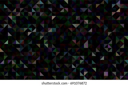 Dark Silver, Gray vector abstract mosaic template. Colorful illustration in abstract style with gradient. A completely new template for your business design.