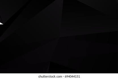 Dark Silver, Gray vector abstract mosaic background. Glitter abstract illustration with an elegant design. The template can be used as a background for cell phones.