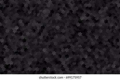 Dark Silver, Gray vector abstract textured polygonal background. Brand-new blurry hexagonal design. Pattern can be used for background.
