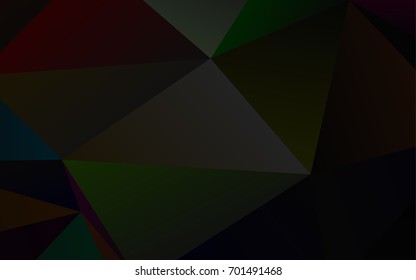 Dark Silver, Gray vector abstract polygonal template. Glitter abstract illustration with an elegant design. A completely new design for your business.