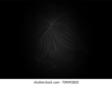 Dark Silver, Gray vector abstract doodle texture. Colorful abstract illustration with zentangles in Asian style. A completely new design for your business.