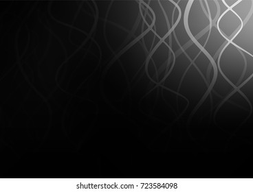 Dark Silver, Gray vector abstract doodle texture. A completely new color illustration in doodle style. The pattern can be used for coloring books and pages for kids.