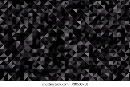 Dark Silver, Gray vector abstract mosaic pattern. Shining colored illustration in a brand-new style. The completely new template can be used for your brand book.