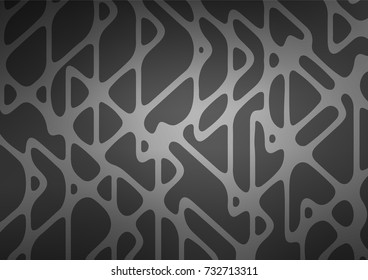 Dark Silver, Gray vector abstract doodle texture. Doodles on blurred abstract background with gradient. A new texture for your design.
