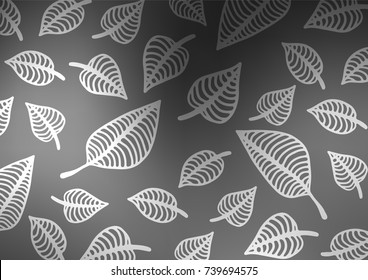Dark Silver, Gray vector abstract doodle pattern. Brand-new colored illustration in blurry style with doodles. A completely new template for your business design.
