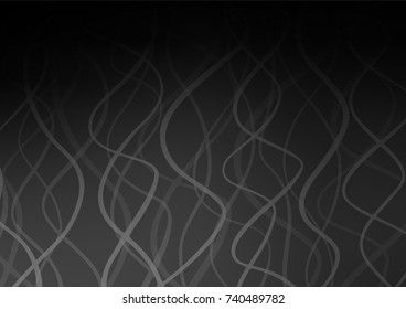 Dark Silver, Gray vector abstract doodle background. Colorful illustration in abstract style with doodles and Zen tangles. The pattern can be used for wallpapers and coloring books.